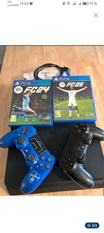 Ps4 slim et 4 jeux