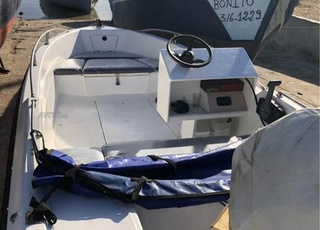 Canot plaisance polyester yamaha 25Hp