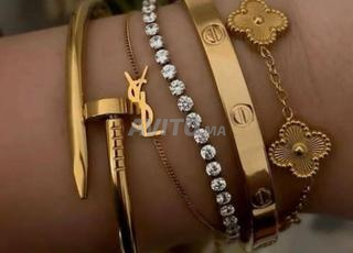 5 bracelets inoxydable 