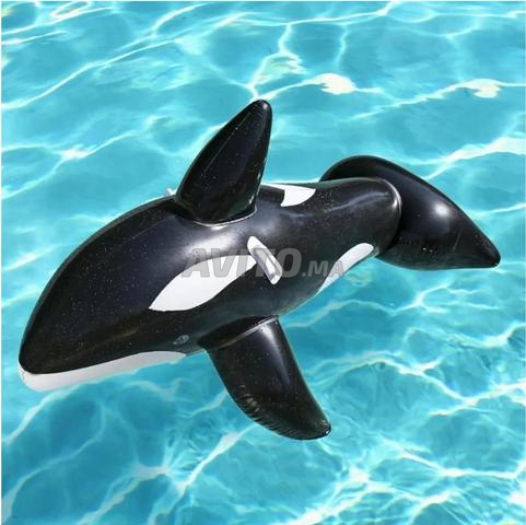 geante chevauchable baleine noir 203  102cm - 2