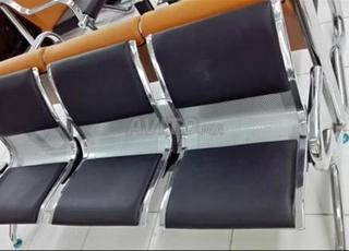 Banquette de réception chromé 3 places dispo