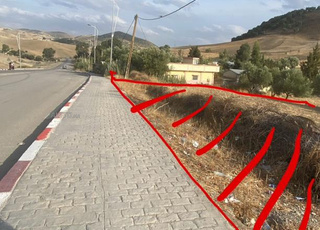 ارض محفظة للبيع على الطريق الوطنية رقم 8