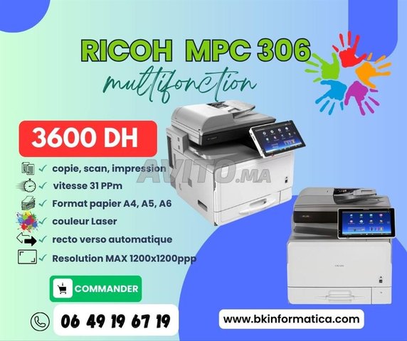 Photocopie RICOH MP C306 COULEUR 