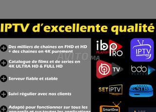 Forfait IPTV de très grande qualité 4K UHD et FHD