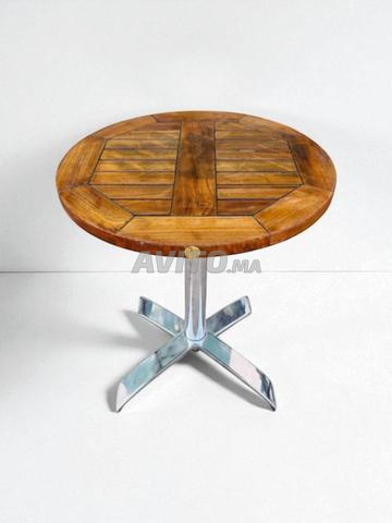 Table de Jardin Bar Ronde en Frêne R.VLAEMYNCK