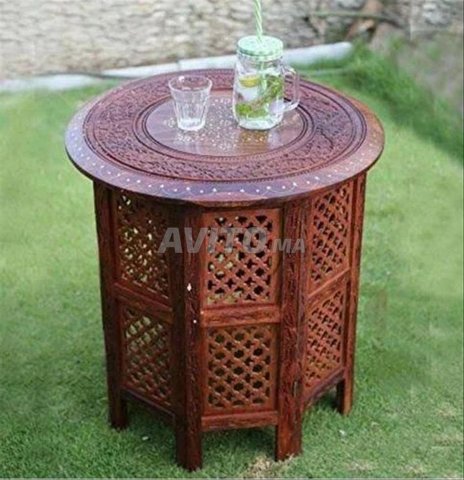 Table et 4 chaises indiens haut de gamme