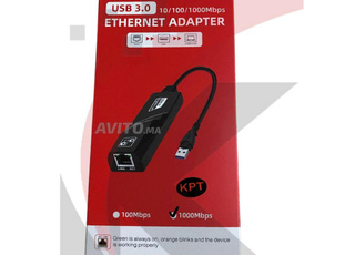Adaptateur USB 3.0, Type C vers Ethernet RJ45