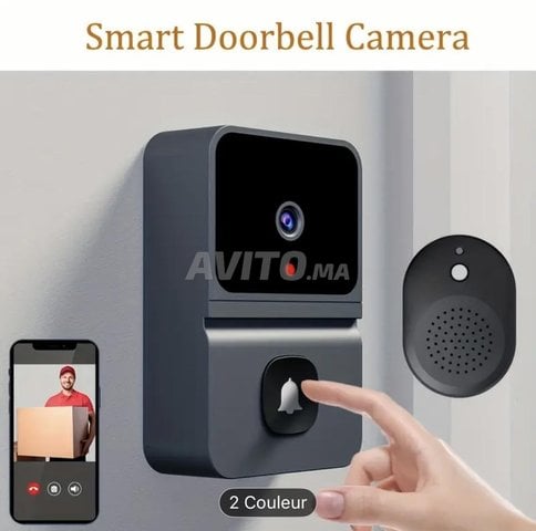 Sonnette avec caméra HD Vision de nuit et appel vi