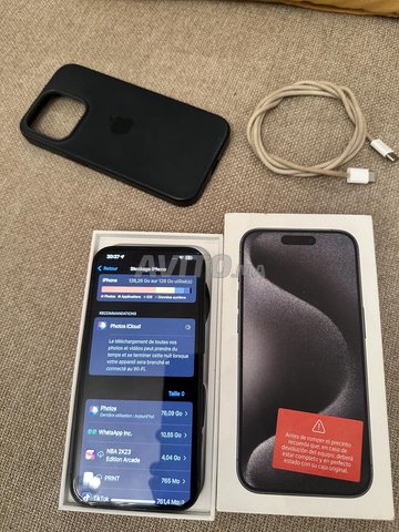 iPhone 15 Pro – 128 Go – Europe (SIM & e-SIM)