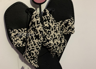 Sandales de Primark pour femme en Noir et Blanc