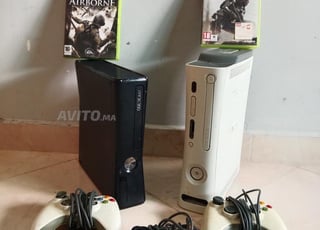 2 dyal xbox 360 avec 3 maneet 