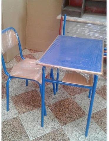 mobilier scolaire et chaises semi métallique  