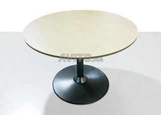 Table ronde Steelcase chêne américain 100cm