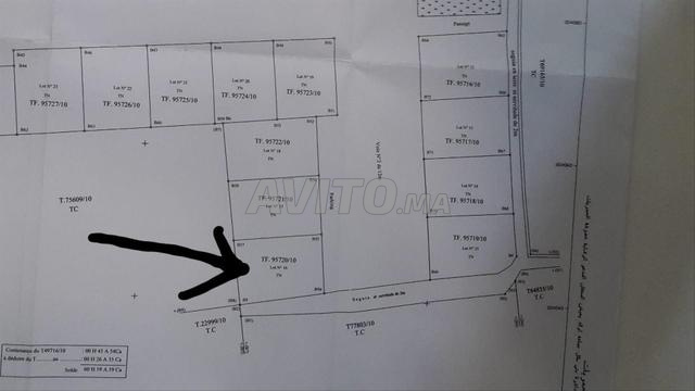 Terrain à vendre 97m² deux facades ouled yich