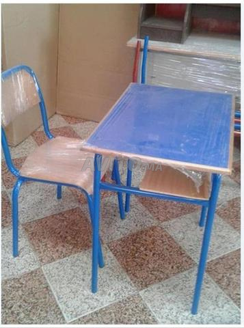 mobilier scolaire et chaises semi métallique  