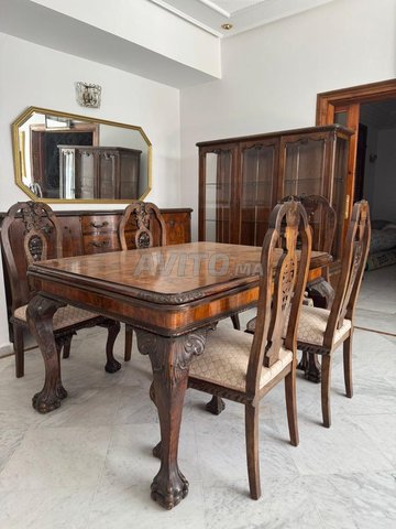 Table à manger 6 chaises en bois massif