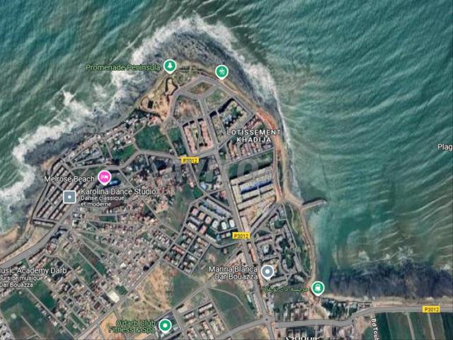 Terrain à dar bouaza face à la mer