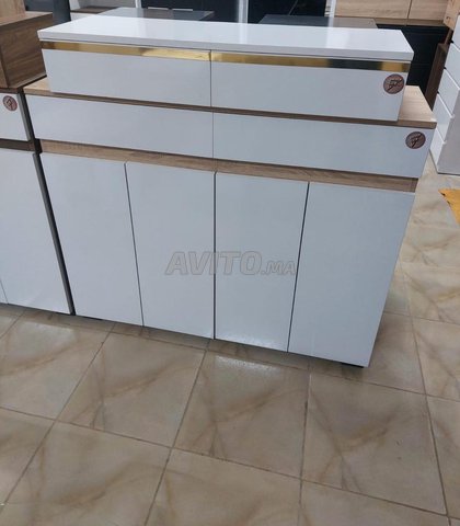 meuble chaussure 4 portes bois mdf
