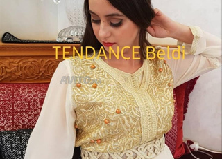 caftan haute couture fait a la main