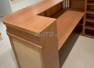 Comptoir d’Accueil sur en Bois Naturel- Sur mesure