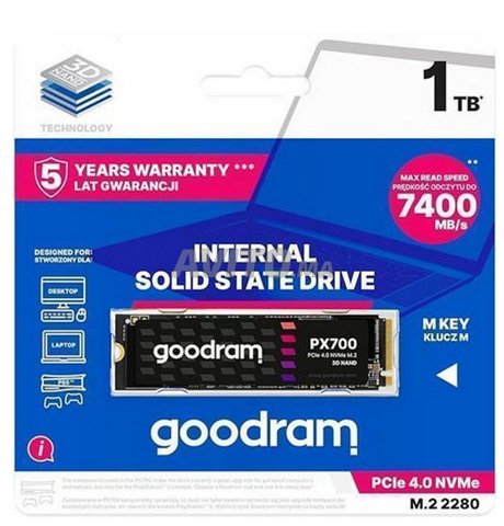 SSD M.2 NVME 1TB PX700 2280 PCIe 4.0 (7400MB/s)