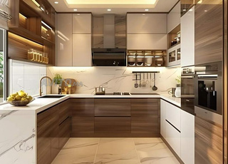 cuisine an bois mdf et latte sur mesure