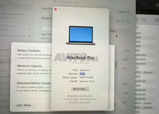 MacBook Pro Apple M2, 8GB, 512SSD, CYCLE 88