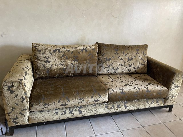 fauteuil en velour 