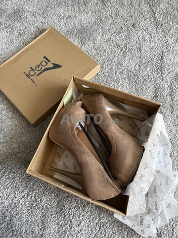 chaussures type Pip Toe à plate-forme khaki 40 