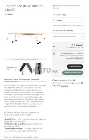 Table de Conférence Pliante Wilkhahn 280×140 cm
