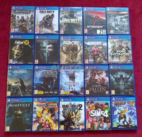 jeux CD PS4 