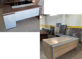  Bureauen Bois Avec Retour #  À Aal Hoceima