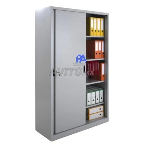 armoire de bureau avec portes battantes - 2