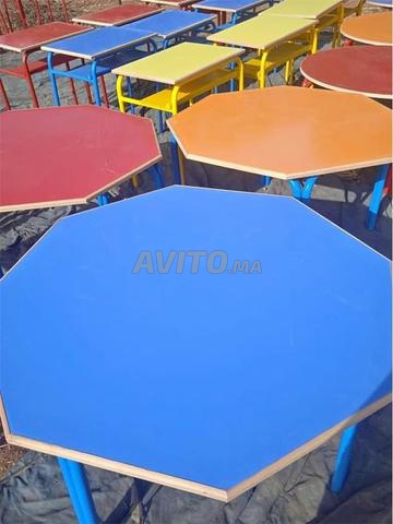 table octogonale \ table biplaces de formation