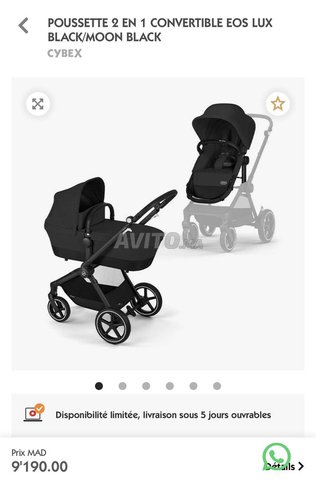 Poussette Cybex 2 en 1