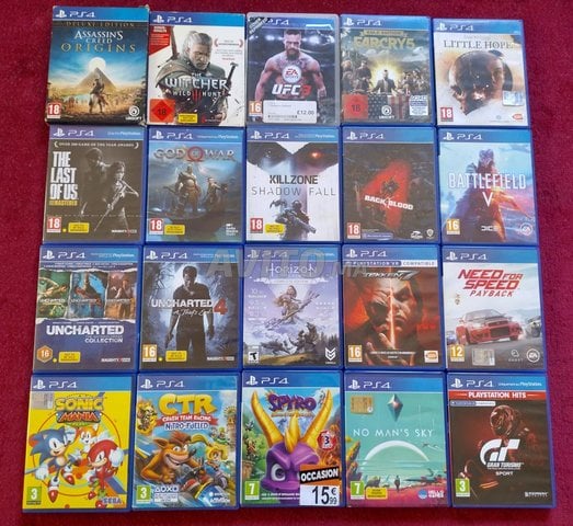 jeux disc playstation 4 
