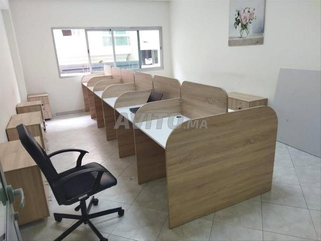 bureau multiposte avec chaise en mesh de bon prix 