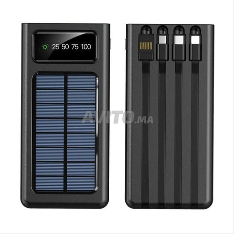 بنك طاقة شمسي متنقل PowerBank Solaire Rechargeable