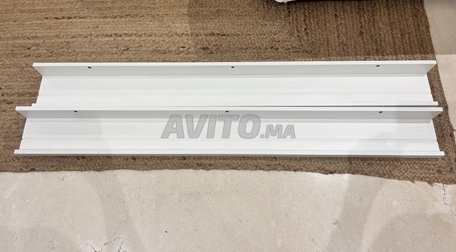 2 Etagères Ikea Mosslanda blanc 115cm