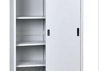 Armoire haute Steeplechase bi-color grise 