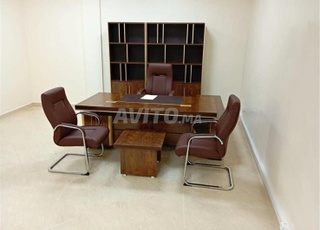 Bureau avec retour et caisson importation neuf