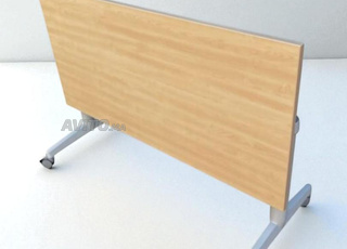 Table pliante Steelcase Flip Flop twin chêne