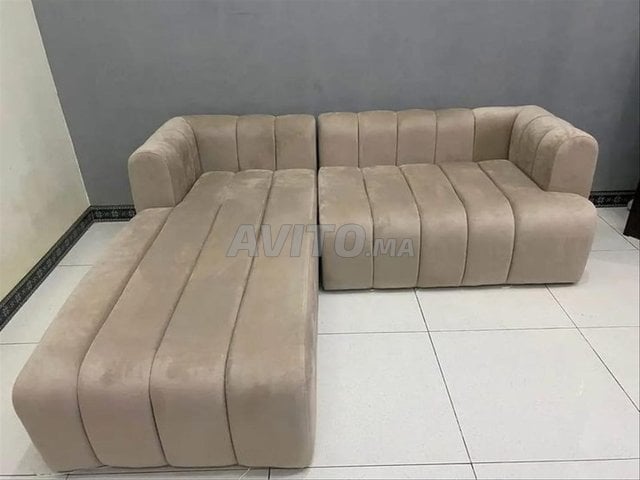 Canapé d’angle beige moderne