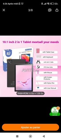 Tablette pour le travail ou pour les études 