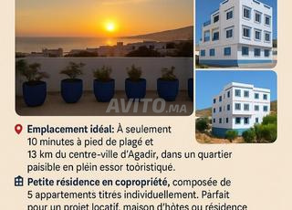 A vendre Maison zone touristique tamraght 