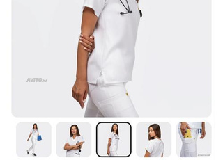 Pyjama   de   Bloc   Col   V   Stretch   - Femme