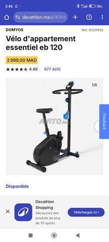 Vélo d'appartement DOMYOS essentiel eb 120