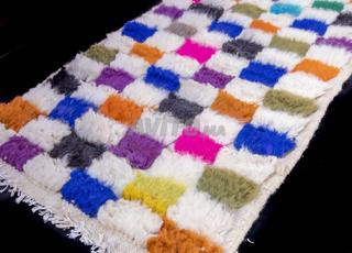 Petit Tapis Fait Main en Laine Naturelle 60x90 cm