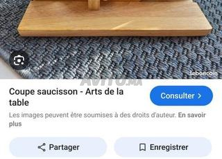 Trancheuse / Coupe à Charcuterie en bois