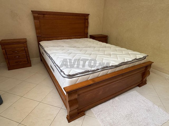 Lit double 140*190 en bois massif